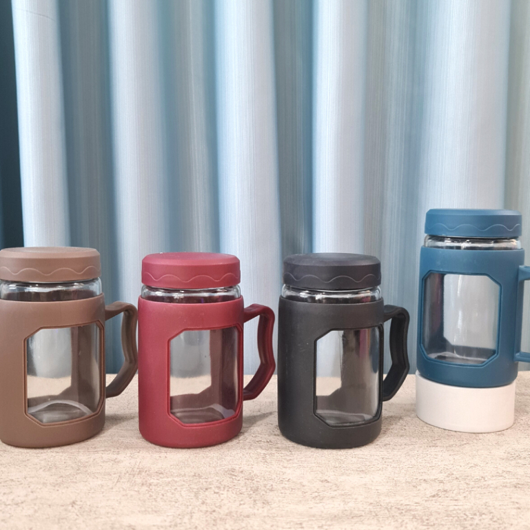 Botol Kaca Cangkir 500 ML / Gelas Kaca 500 ML / Cangkir 500 ML