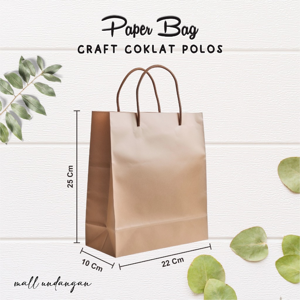 

PAPERBAG POLOS COKLAT KRAFT - TAS SOUVENIR MURAH - PAPER BAG HAJATAN - PAPPERBAG PERNIKAHAN TEBAL