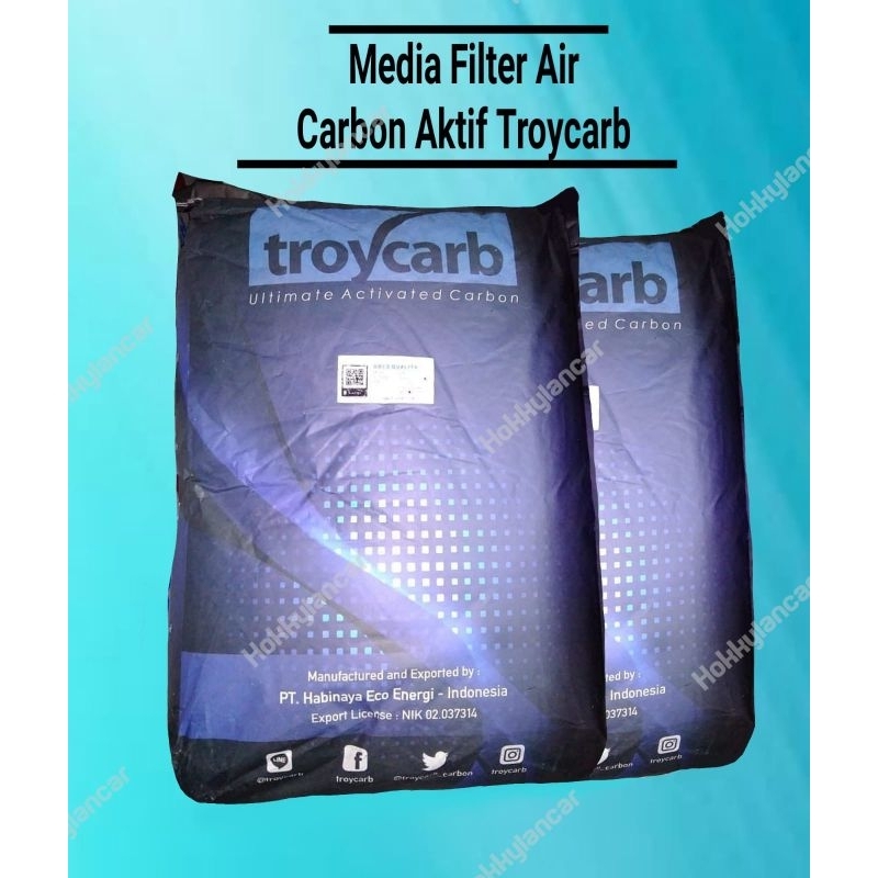 Karbon Aktif Troycrab 1 Zak / Karbon Aktif filter air /Karbon Troycrab 25kg