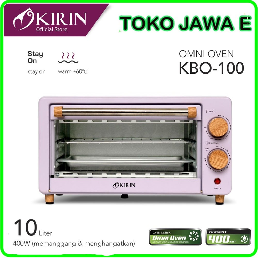 OVEN KIRIN + MICROWAVE KIRIN KBO-100 Oven Toaster 10 Liter Low Watt