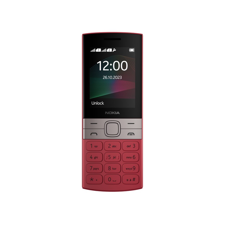 Handphone HP Nokia 150 (2023) New Dual SIM - Black | Blue | Red - Garansi Resmi TAM 1 Tahun-Red