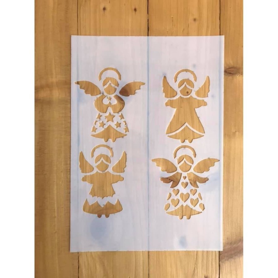 

Stencil Natal Christmas Stencil Cute Angel