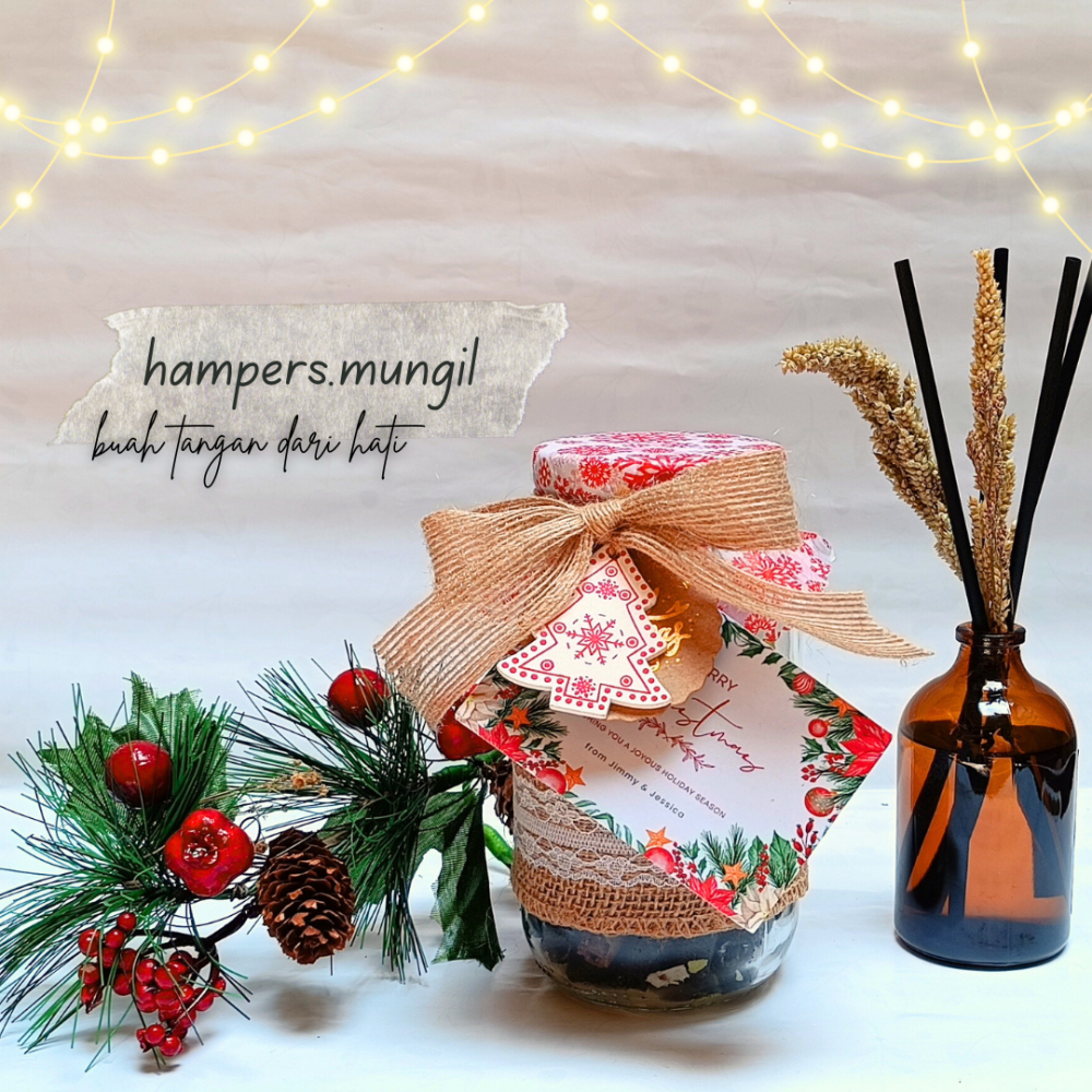 

Hampers Natal / Hampers Christmas / Parcel Natal - Jar Kaca Puter