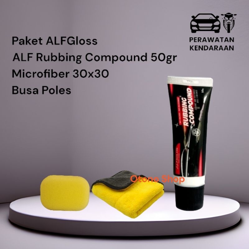 ALF Rubbing Compound 50 gr - Kompon Poles Penghilang Baret Body - paket Alf Rubbing Compound