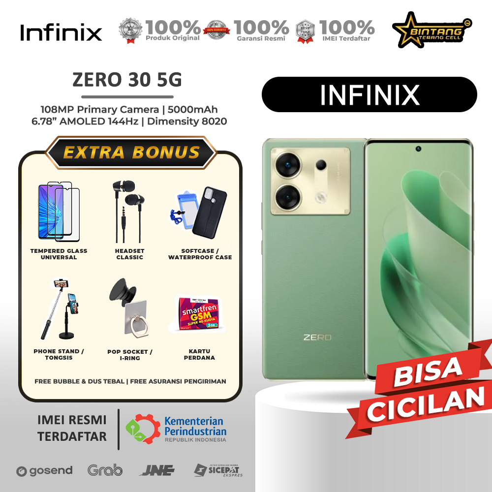 Infinix zero 30 5G ram 12/256Gb zero 30 4G ram 8/256Gb zero 5G 2023 ram 8/256gb Garansi resmi