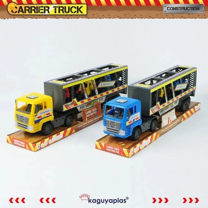 Mainan anak mainan mobil truck tronton pengangkut bermesin friction