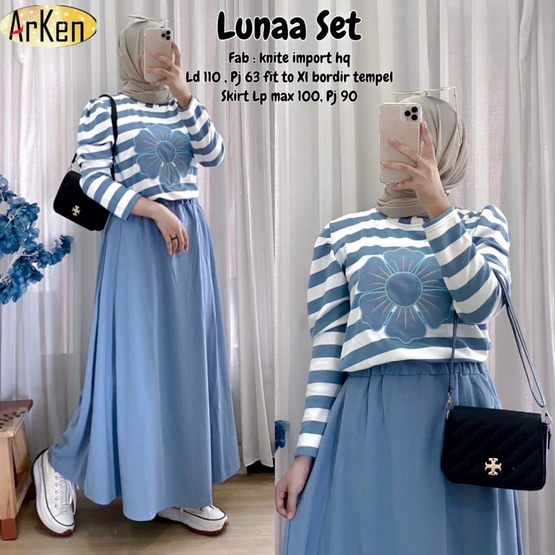 LUNA SET BY ARKEN //SET BAJU BEST SELLER KEKINIAN//