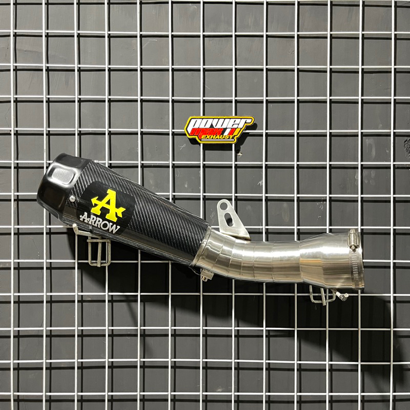 SlipOn Knalpot ARROW Setelan Header Ori Potongan Ninja ZX25R PNP