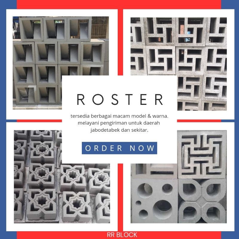 Roster minimalis, loster, lubang angin