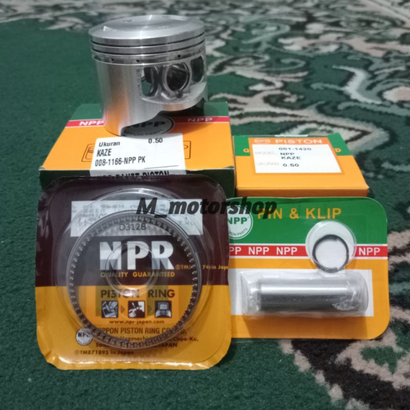 PISTON KIT KAWASAKI KAZE/KAZE R OS SDT,0.25,0.50,0.75,1.00,1.25,1.50,1.75,2.00 ORIGINAL NPP