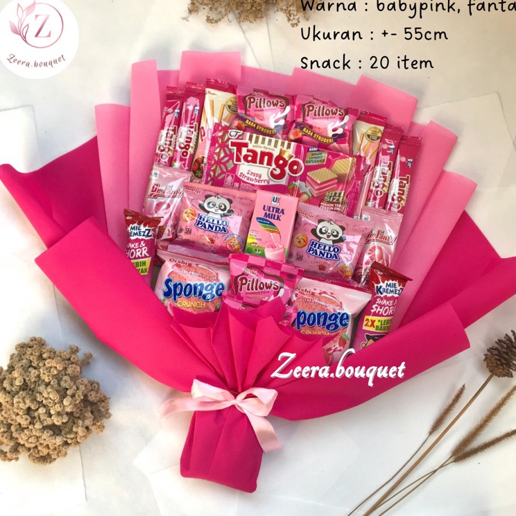 

(B15) Bucket snack/buket snack/bouquet [INCLUDE: Greeting card+packing]