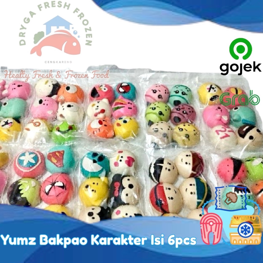 

Yumz Bakpao Karakter Isi 6pcs Bapao Lucu Frozen