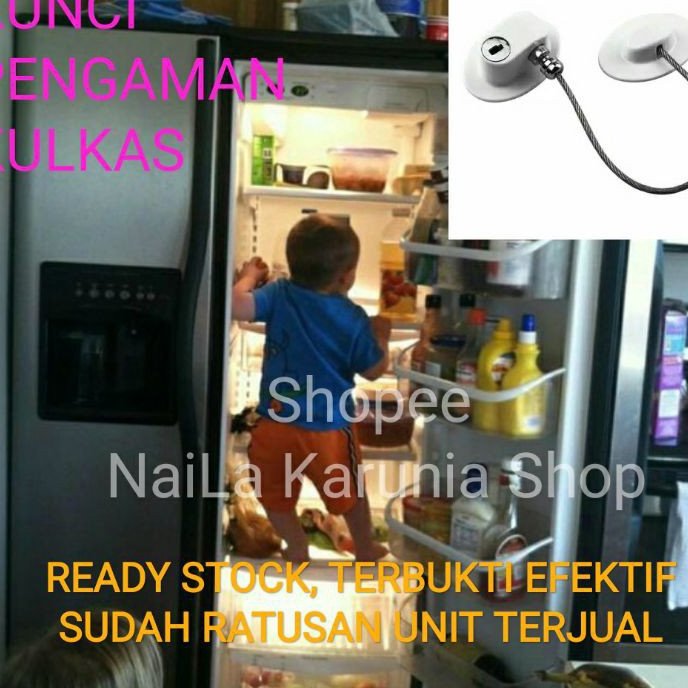 Star Seller. Kunci Kulkas Pengaman Bayi Anak Dari Aktifitasnya Bermain Buka Tutup Pintu Kulkas Lemar