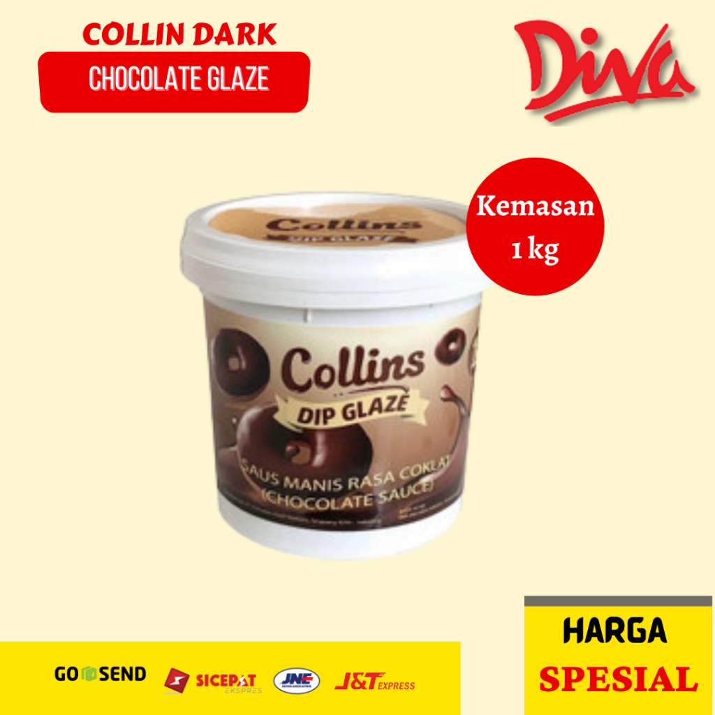 

[1kg] Collins Glaze dark coklat