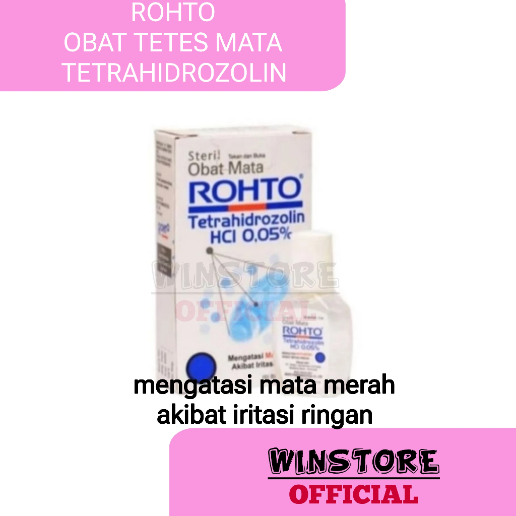 ROHTO STERIL OBAT TETES MATA 7ml Tetrahydrozoline HCI 0.05% - STERILE EYE DROPS 100% ORIGINAL PRODUC