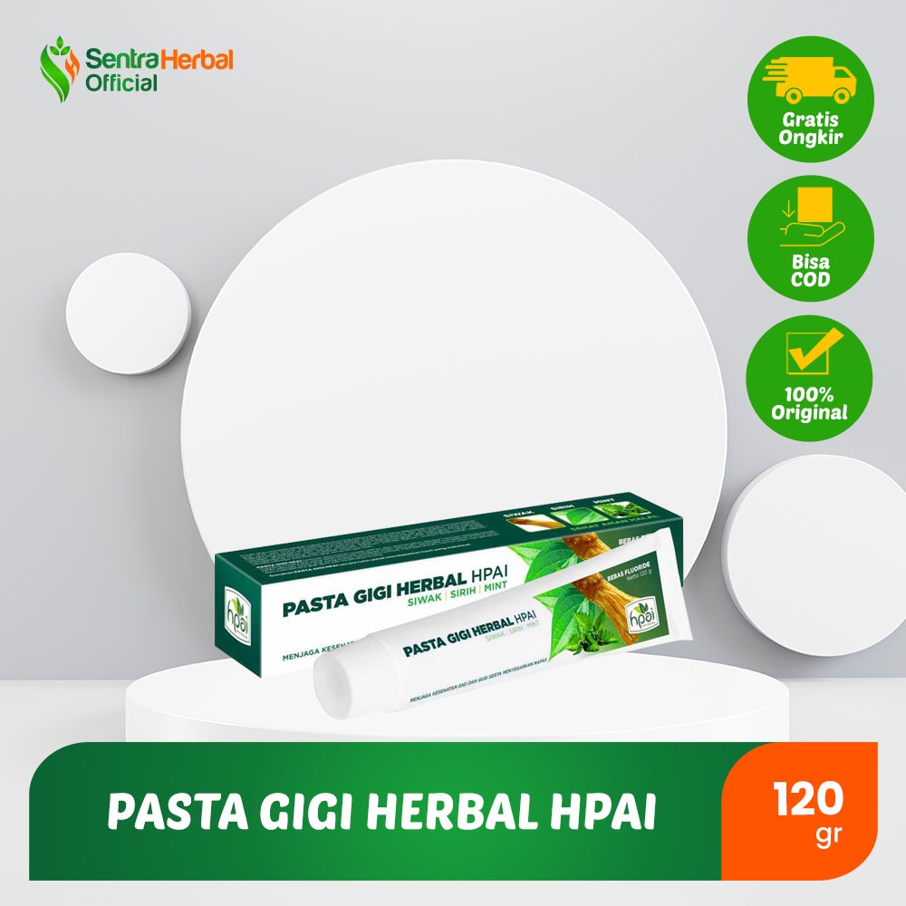 Pasta Gigi Herbal Hpai 120 gr - Siwak untuk Bau Mulut.