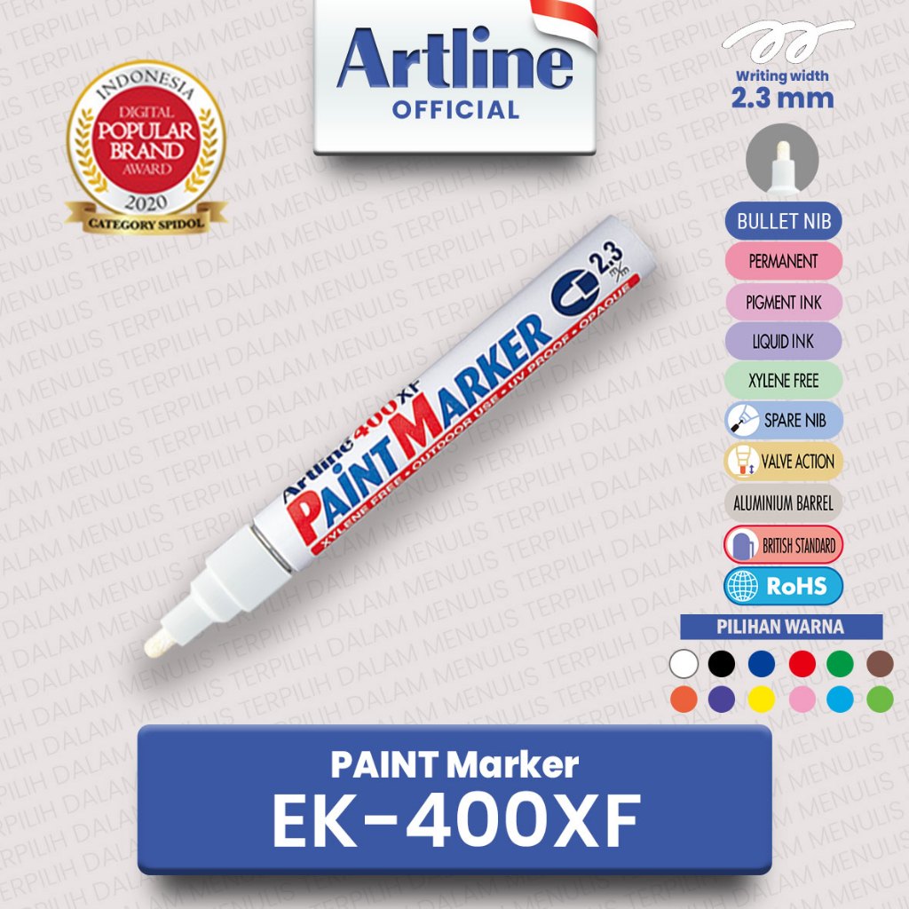 

ARTLINE Spidol Paint Marker Ban Mobil EK-400XF