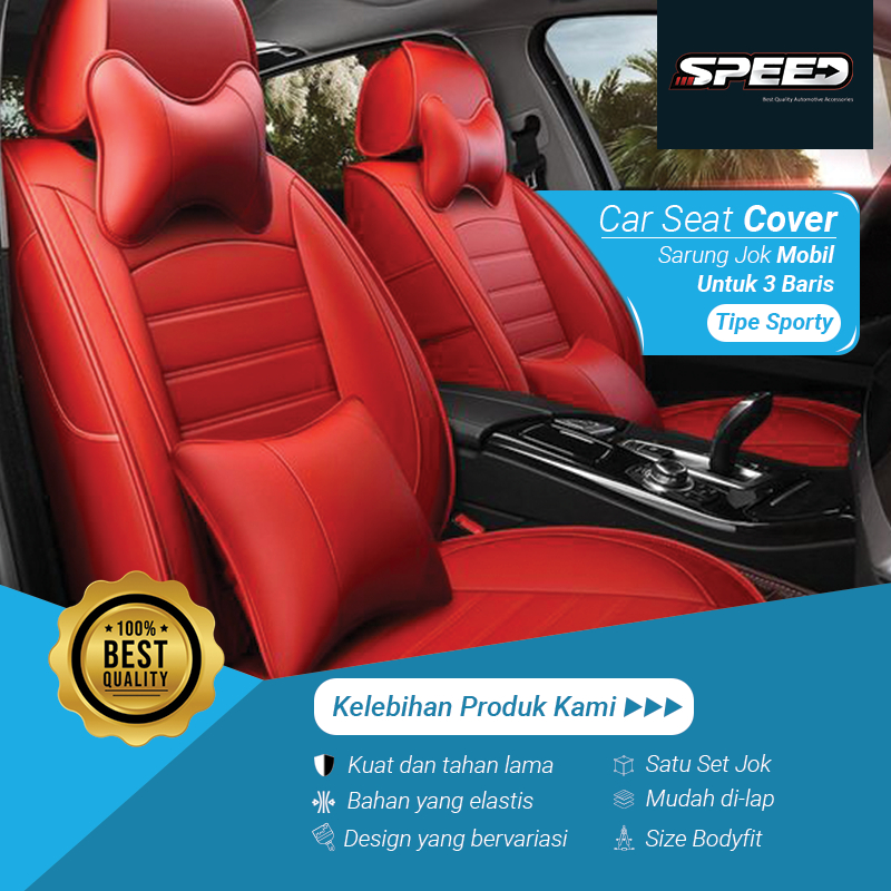 Sarung Jok Cover Jok Seat cover Seat Cover Design Sporty Model 2 Mobil CRV 3 baris, 3 Baris Bahan MY