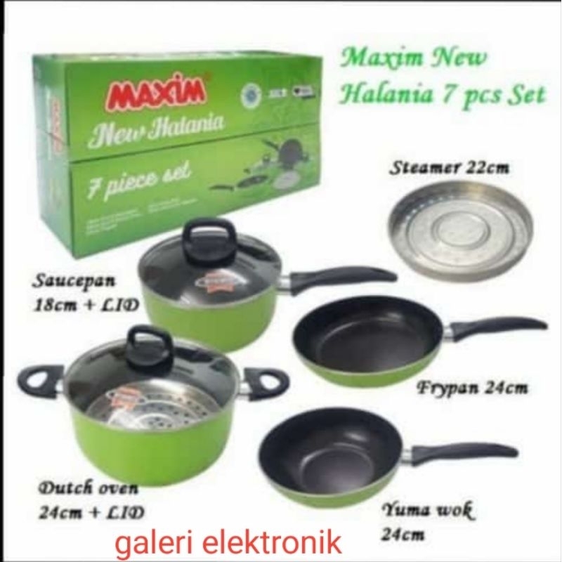 Panci Set Maxim,Maxim Panci 7 set,Panci Maxim Halania 7 Set
