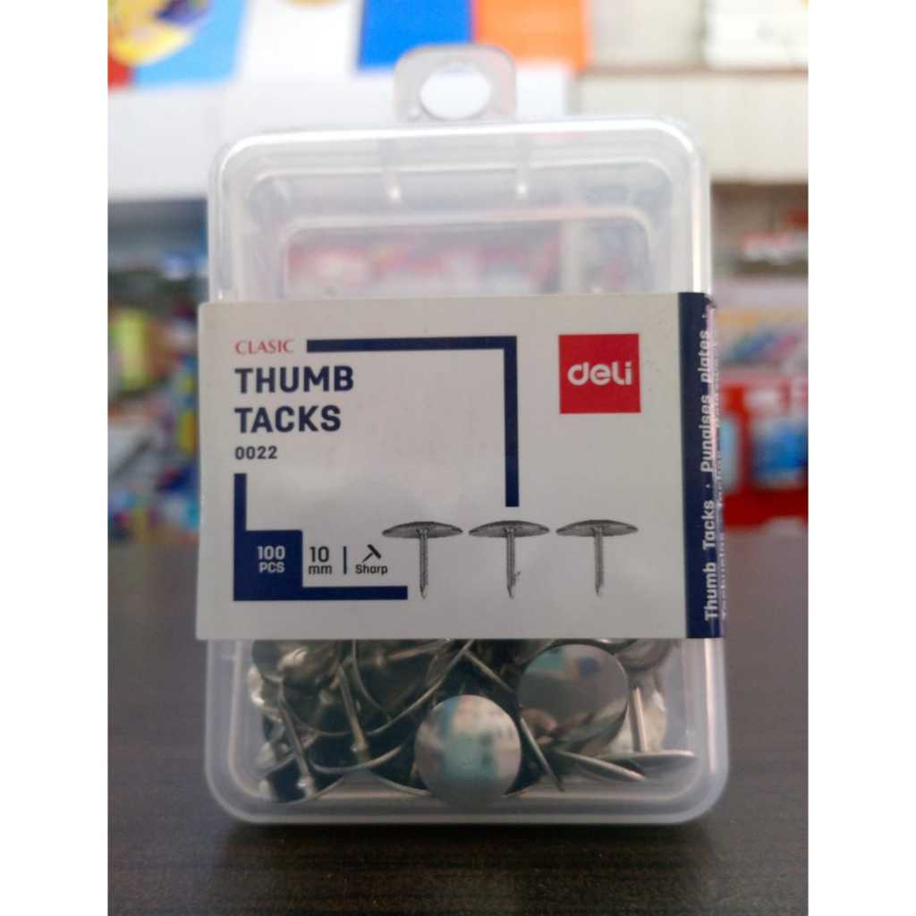 

Paku Payung Merk Deli /Deli Thumb Tacks 0022