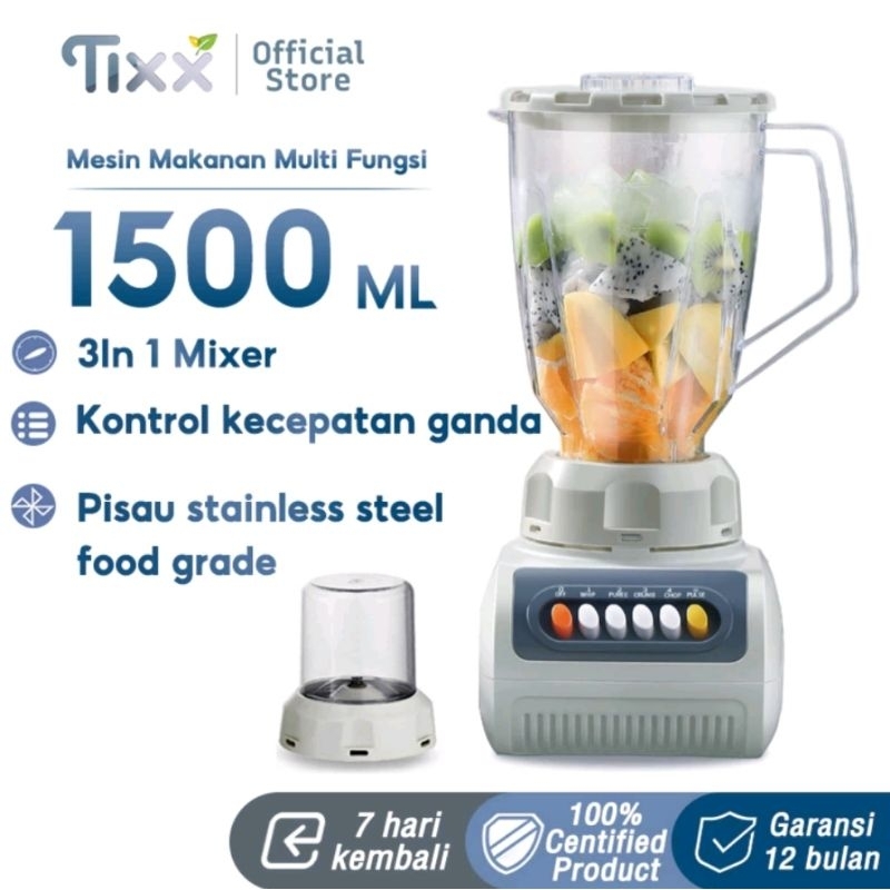 High Speed Blender TIXX 1.5L Juicer Low Watt 350W Blender Fresh Fruit Merk TIXX