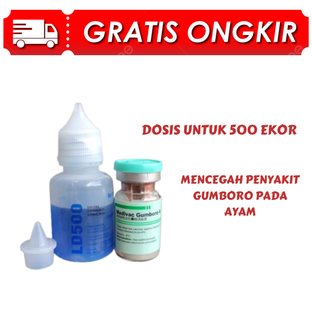 VAKSIN GUMBORO A 500 ekor - penyakit gumboro