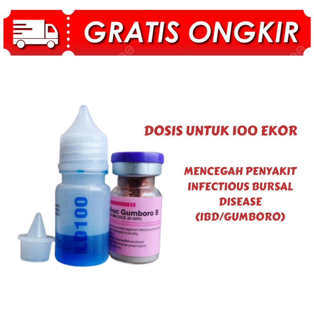 Vaksin Gumboro B Dosis 100 Vaksin Ayam