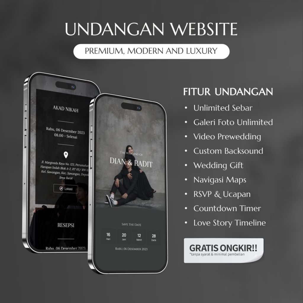 Undangan Digital Website Pernikahan Simple