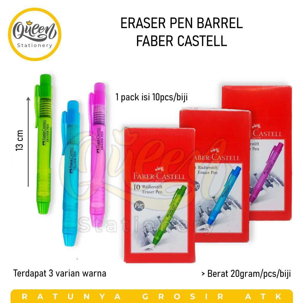 

1 PCS ERASER PEN 583937 BARREL FABER CASTELL PENGHAPUS STIP