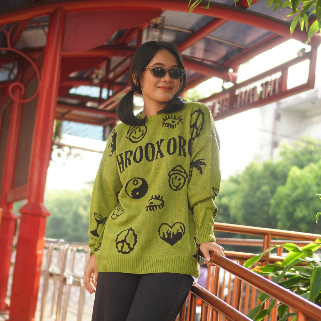 Throox Original Knitwear - Throox Sweater Rajut Mudryk Green