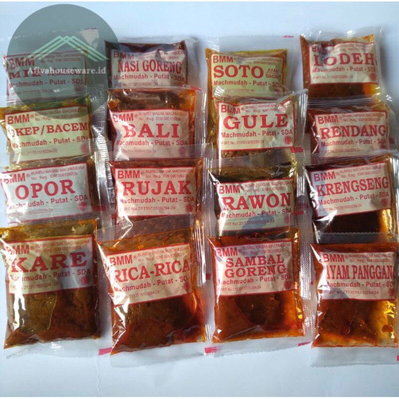 

Bumbu Masak Instan BMM (MACHMUDAH) 16 Varian ORIGINAL SIDOARJO