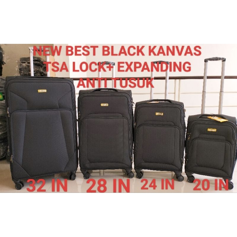 KOPER KAIN PRESIDENT 20 INCHI 24 INCHI 26 INCHI  28 INCHI dan 32INCHI KANVAS RODA 4 PUTAR TSA EXPAND
