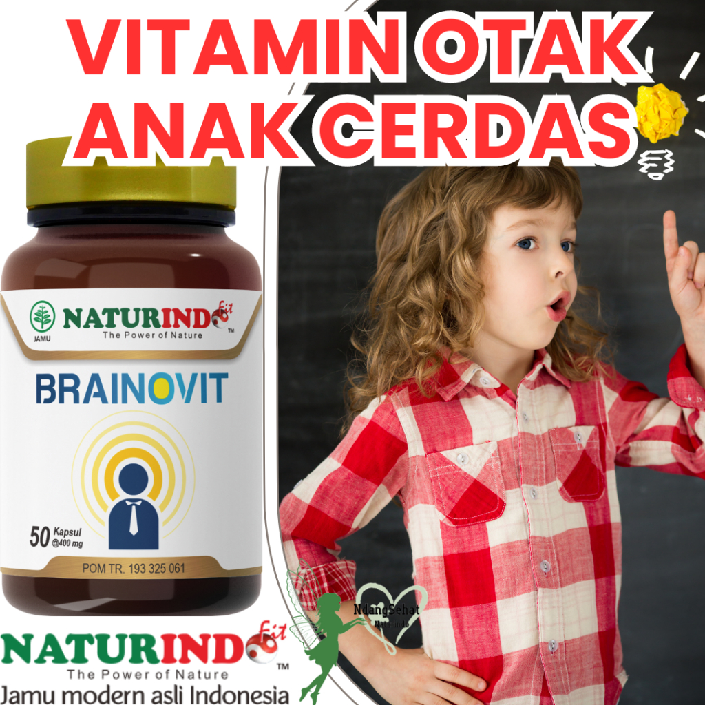 Vitamin Otak Anak Cerdas Vitamin Anak 1 Tahun Vitamin Otak Dewasa Brainovit Herbal Naturindo