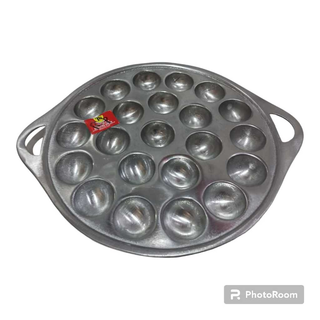 CETAKAN TAKOYAKI UKURAN BESAR ISI 22 LUBANG BAHAN DARI BESI DIAMETER 26CM TEBAL 3CM'