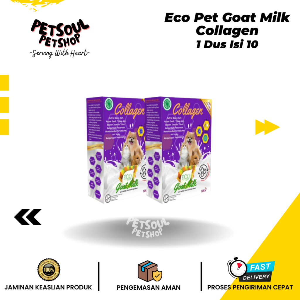 Susu Kucing Ecopet Goatmilk Collagen 200g Susu Anak Kucing Kitten