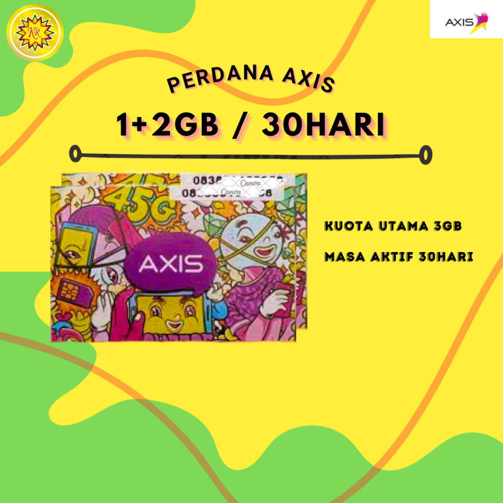 KARTU PERDANA AXIS 3GB 30HR