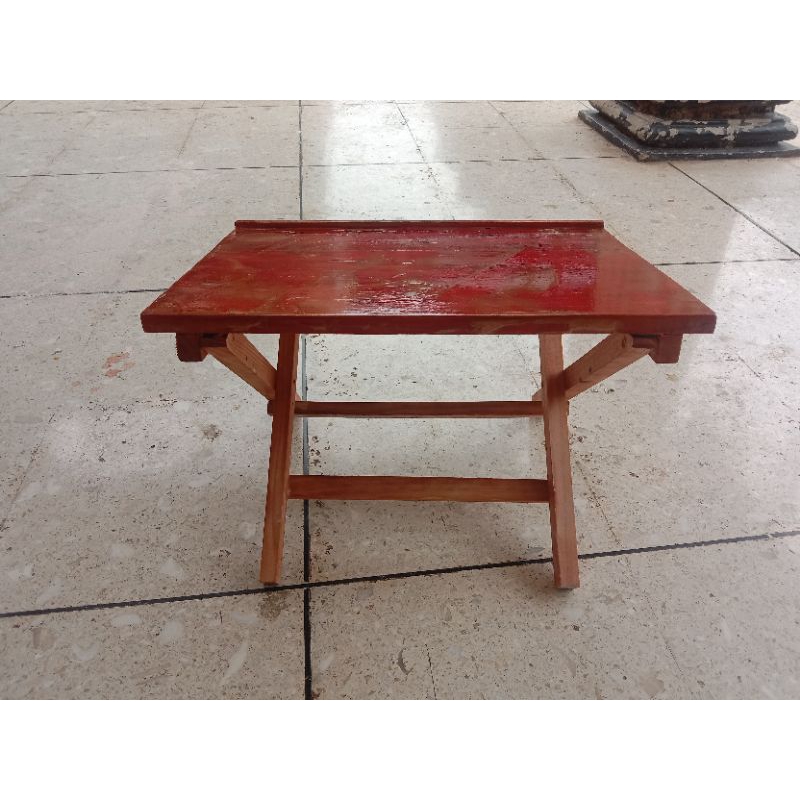 Meja lipat kayu/Meja belajar lipat