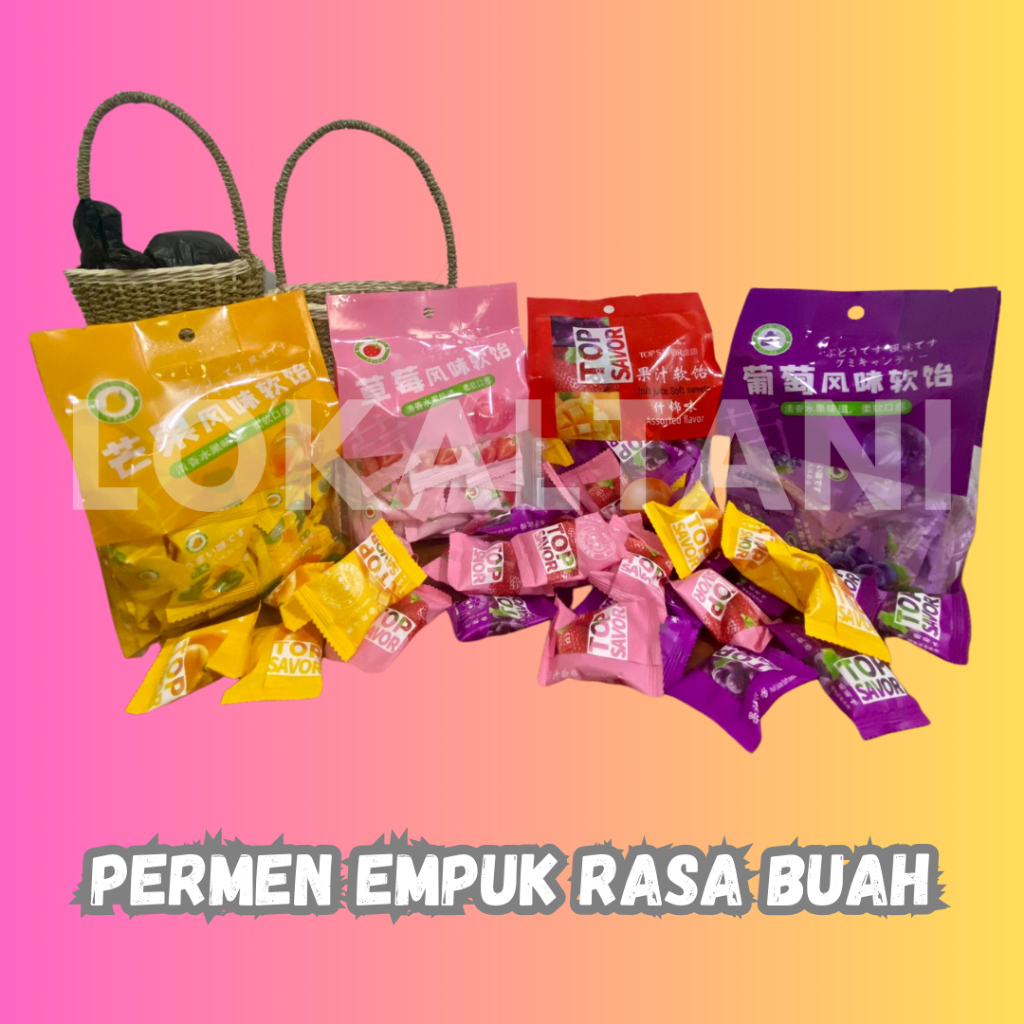 

Permen Jelly/Empuk Aneka Rasa Buah Cheng Liang Ji 320Gram Halal