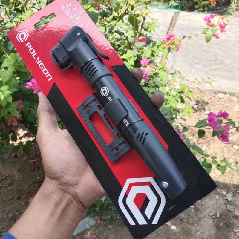Pompa angin darurat sepeda bentuk mini merk polygon