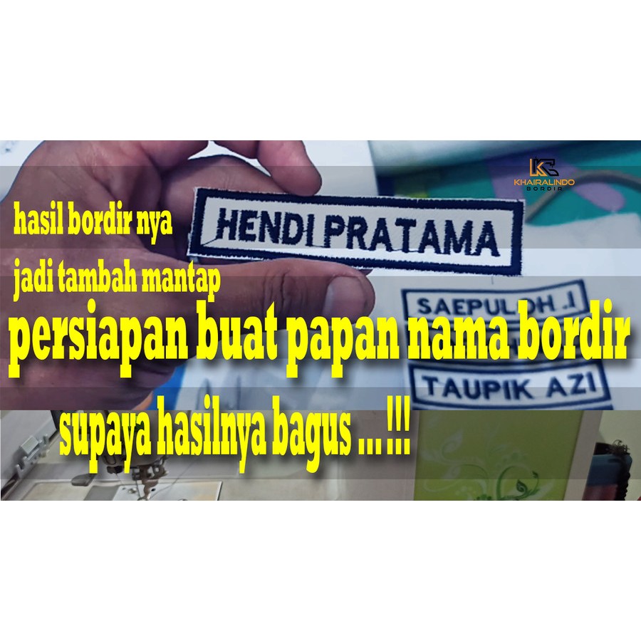 papan nama bordir komputer murah terjamin hasilnya bordir komputer / kualitas terbaik