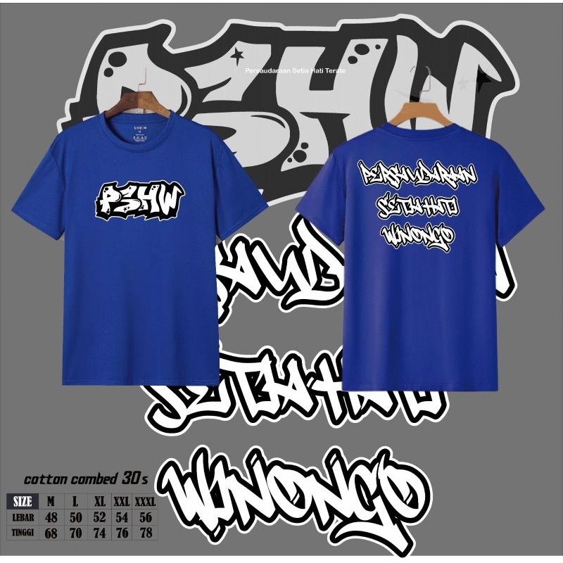 (COD)KAOS PSHW GRAFITY FREE GELANG KARET DAN STIKER