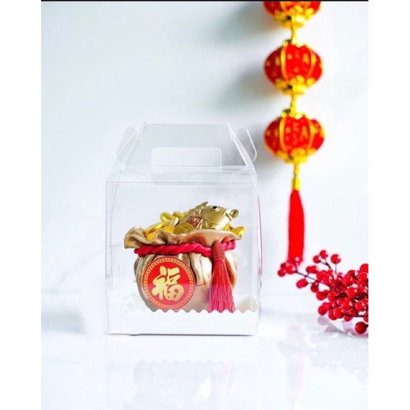 

GABLE BOX MIKA BOX KUE TRANSPARAN BOX TENTENG MIKA KUE IMLEK CNY