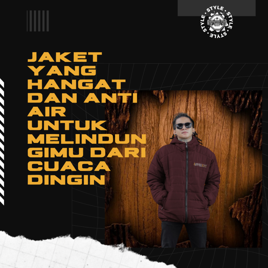 Fashion outer jaket outdoor gunung spesial original 100% branded puffer polos kembung hangat kekinia