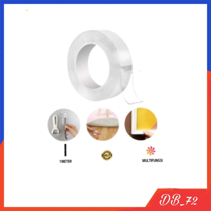 

(DB_72) Double Tape Magic Tape Kuat Selotip Bening Multifungsi