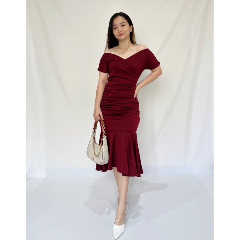 Dress Cantik Dress Cewek Cocok Untuk Pesta Natal Acara Keluarga Model Korea Viral Modis Fashion Dres