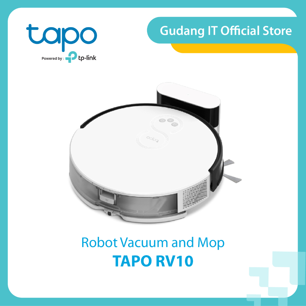TAPO RV10 Plus Robot Vacuum and Mop 2000 Pa with Voice Control High-Efficiency Zigzag Path Planning 