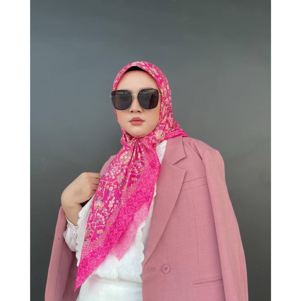 JEMILA - HAZIRA LIMITED SERIES I HIJAB WARNA PINK I HIJAB BNL I HIJAB MOTIF TERBARU I HIJAB PINK FUS
