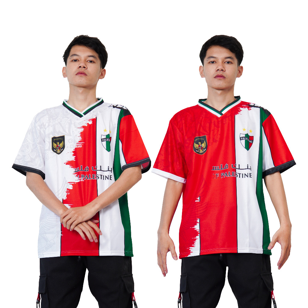 KAOS JERSEY BOLA INDONESIA X PALESTINA 2023