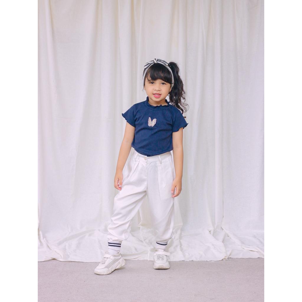 SASA RIB TOP -Atasan Anak 1 - 5 Tahun | Kaos Rib Anak Perempuan | Kaos Anak