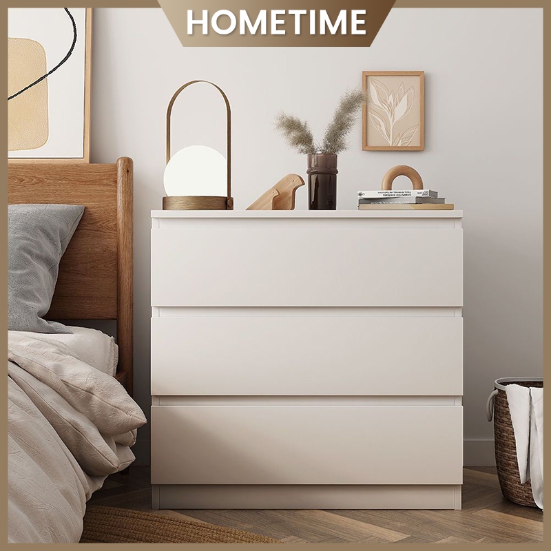 HOMETIME Lemari Laci 4 Susun Lemari kecil Lemari Kayu Lemari Baju Minimalis